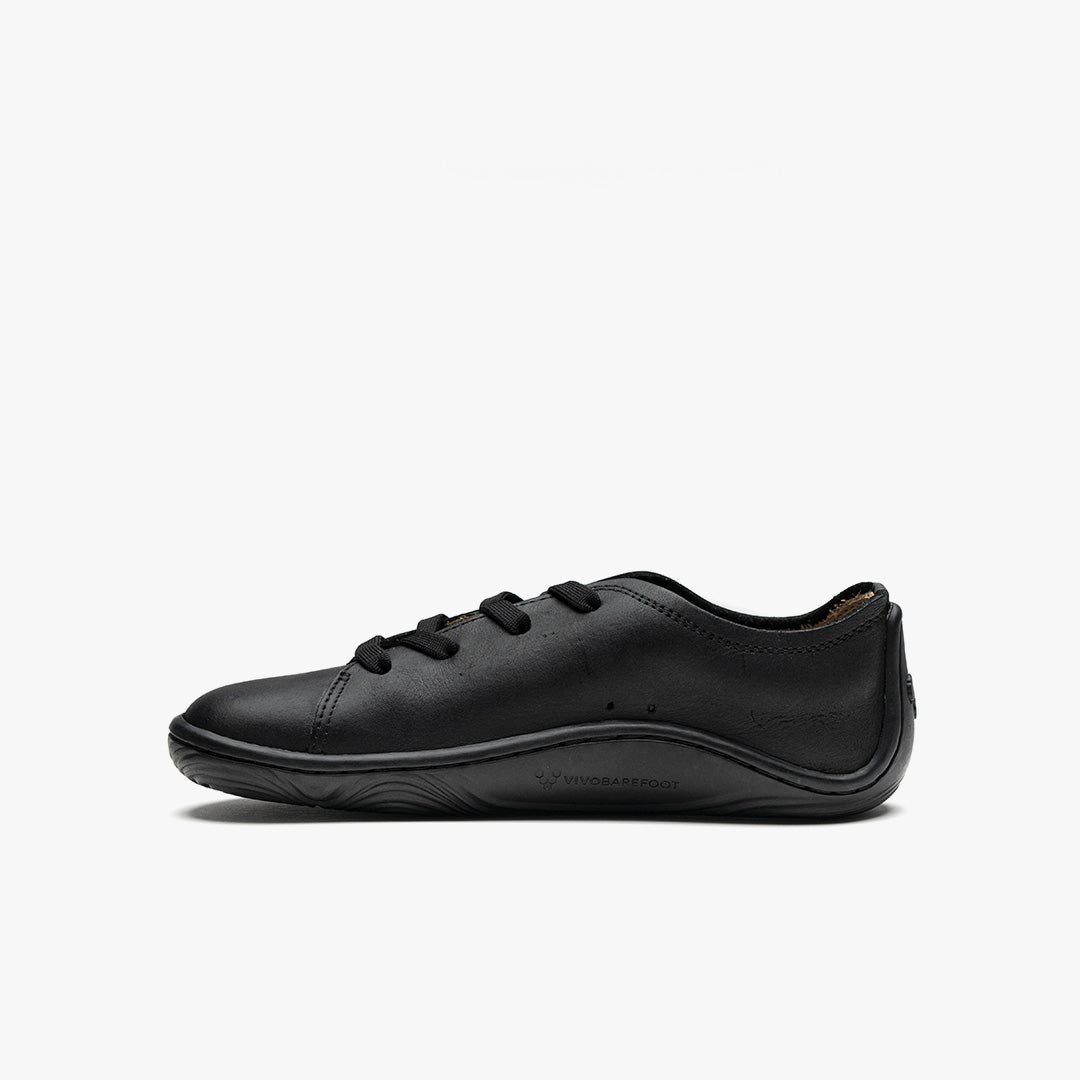 Vivobarefoot Addis School Kids barfods sneakers til børn i farven obsidian, inderside