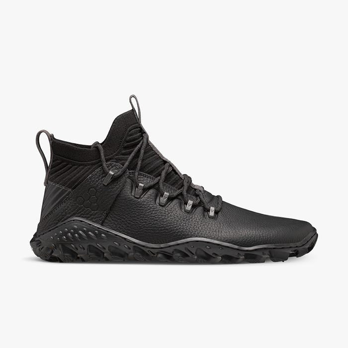 Vivobarefoot Magna Forest ESC Mens barfods outdoor high sneakers til mænd i farven obsidian, yderside