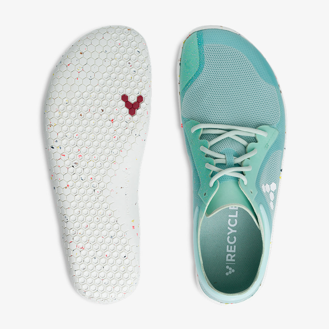 Vivobarefoot Primus Lite III Recycled Womens barfods træningssko til kvinder i farven harbour grey, top