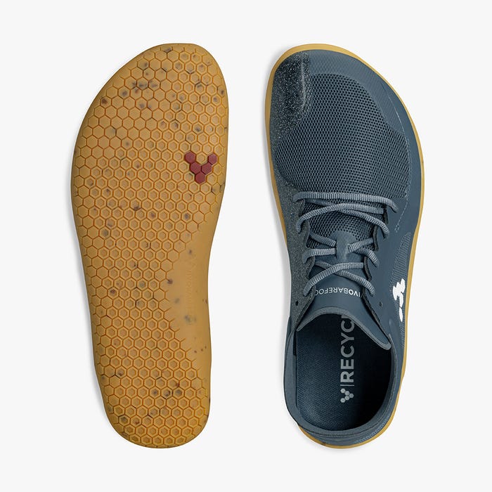 Vivobarefoot Primus Lite III Recycled Womens barfods træningssko til kvinder i farven deep sea blue, top