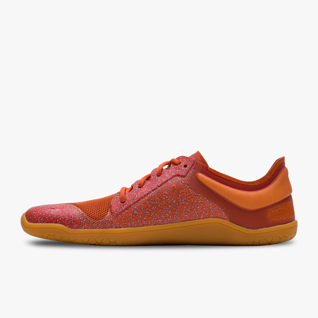 Vivobarefoot Primus Lite III Recycled Womens barfods træningssko til kvinder i farven rust, inderside