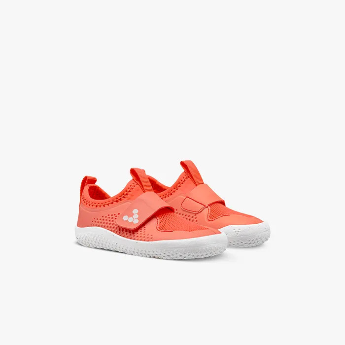 Vivobarefoot Primus Sport II Toddler barfods sneakers til tumling i farven molten lava, par