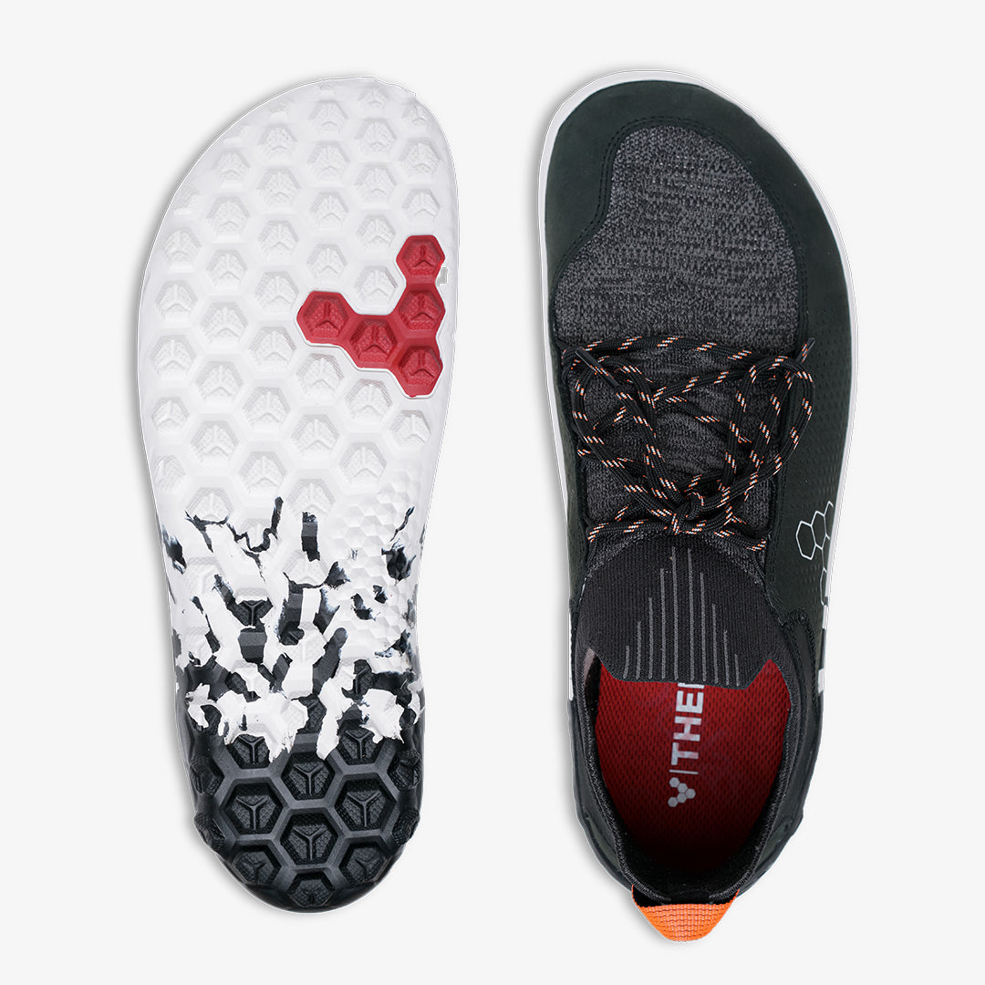 Vivobarefoot Tracker Decon Low FG2 Womens barfods outdoorsko til kvinder i farven obsidian, top