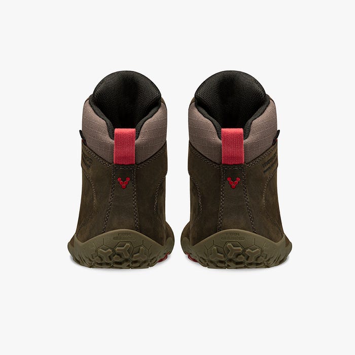 Vivobarefoot Tracker II FG Womens barfods støvler til kvinder i farven bracken, bagfra