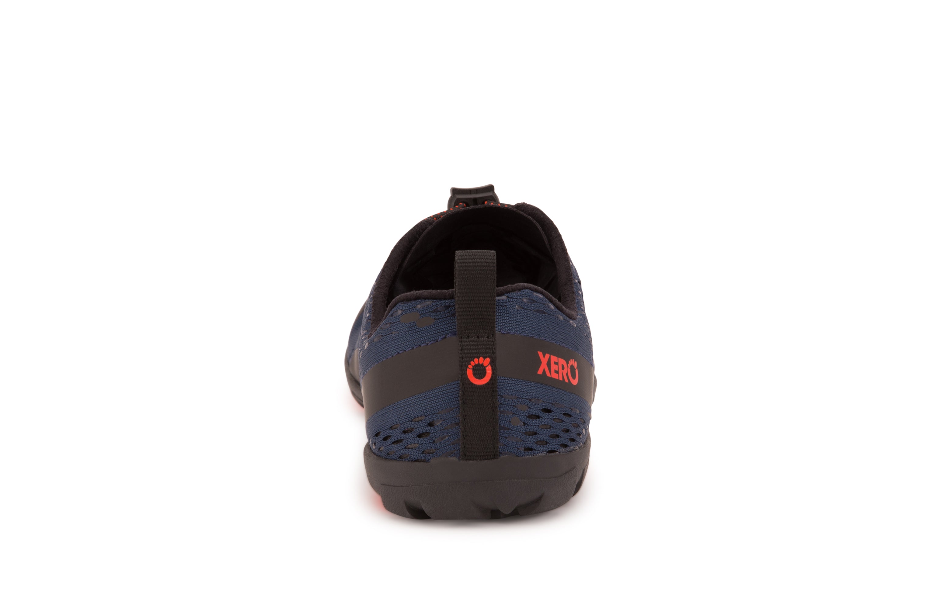 Xero Shoes Aqua X Sport barfods vand træningssko til mænd i farven moonlit blue, bagfra