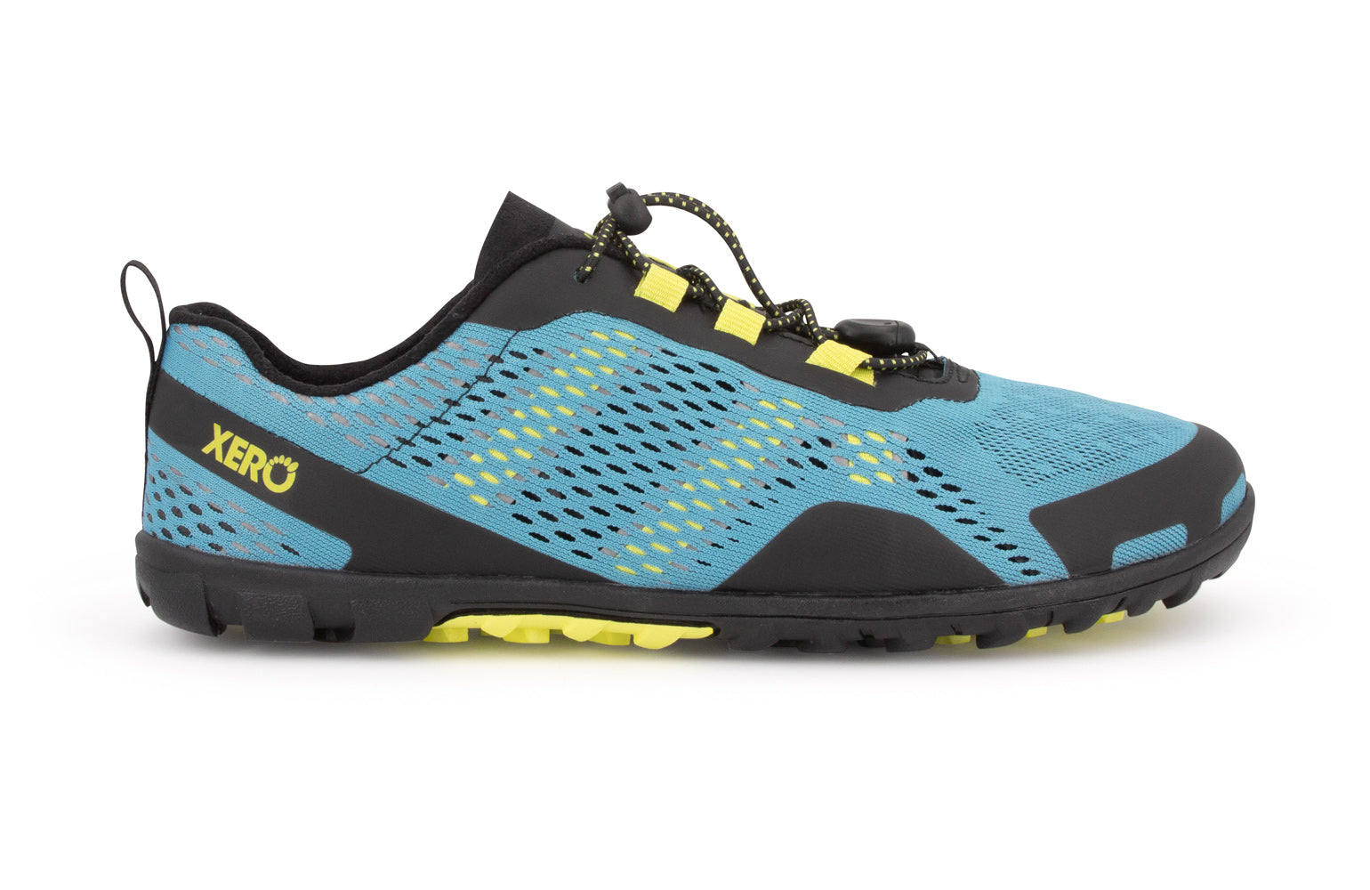 Xero Shoes Aqua X Sport barfods vand træningssko til mænd i farven surf, yderside