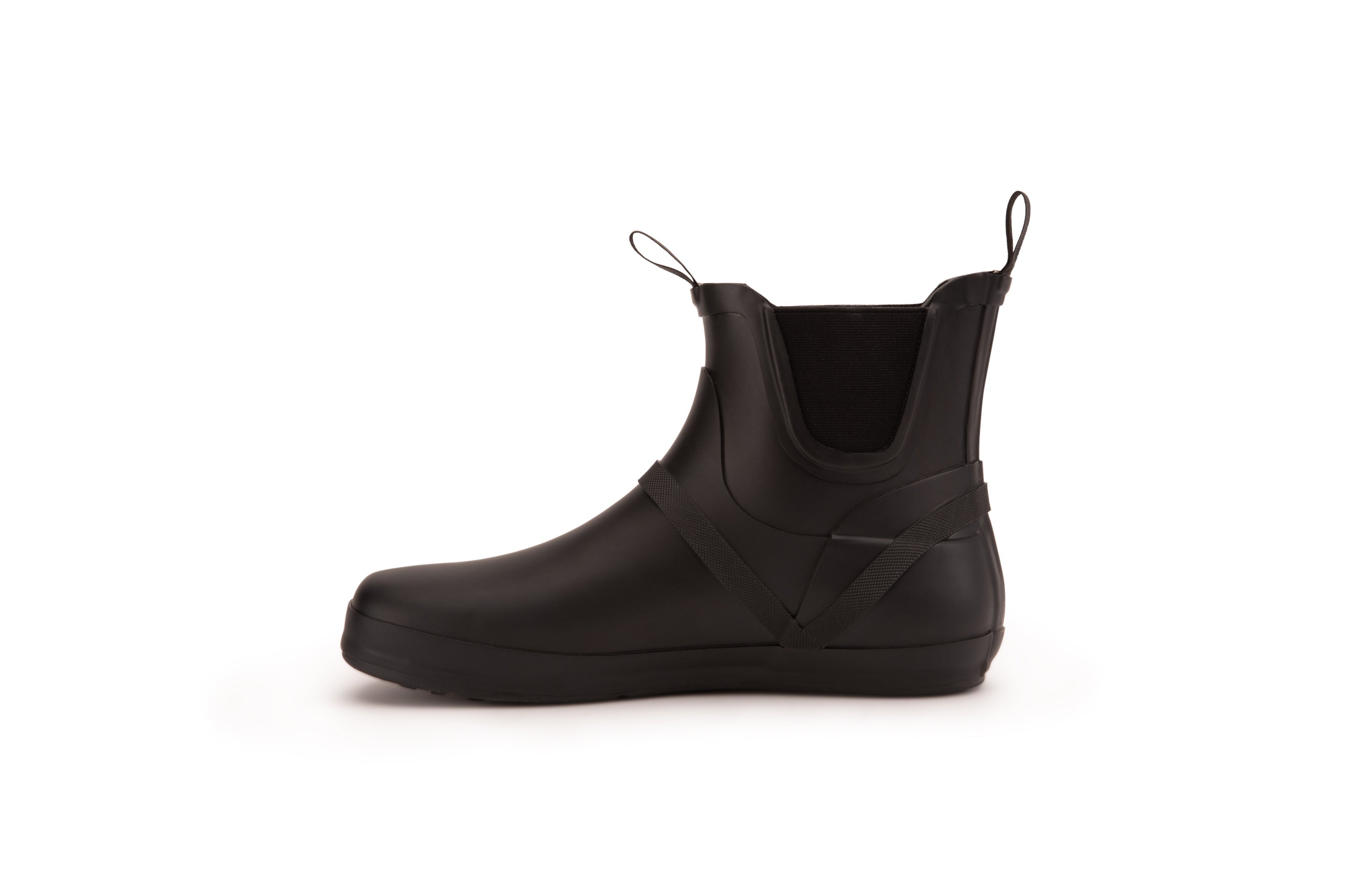 Xero Shoes Gracie barfods gummistøvler til kvinder i farven black, inderside