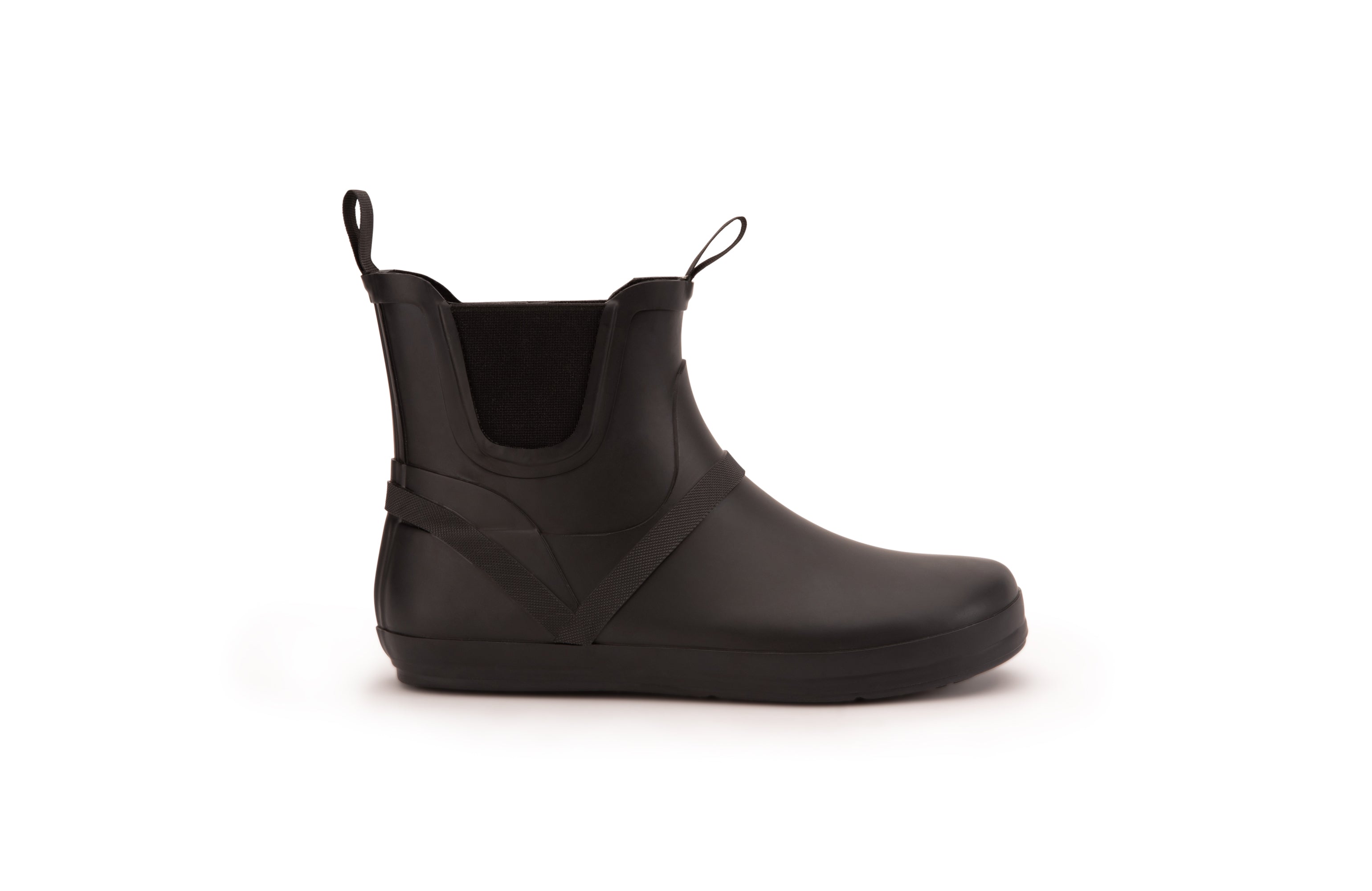 Xero Shoes Gracie barfods gummistøvler til kvinder i farven black, yderside