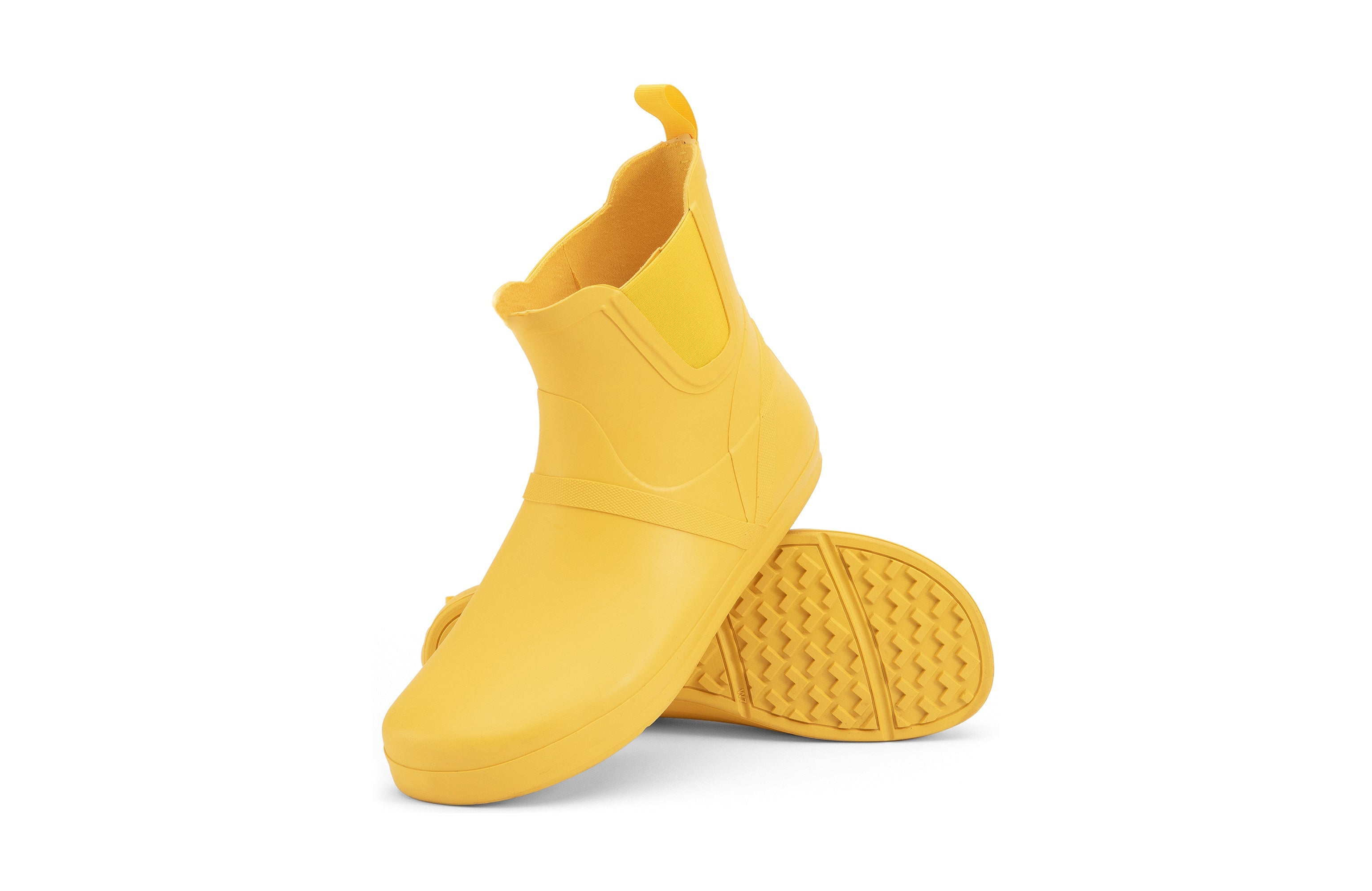 Xero Shoes Gracie barfods gummistøvler til kvinder i farven yellow, par