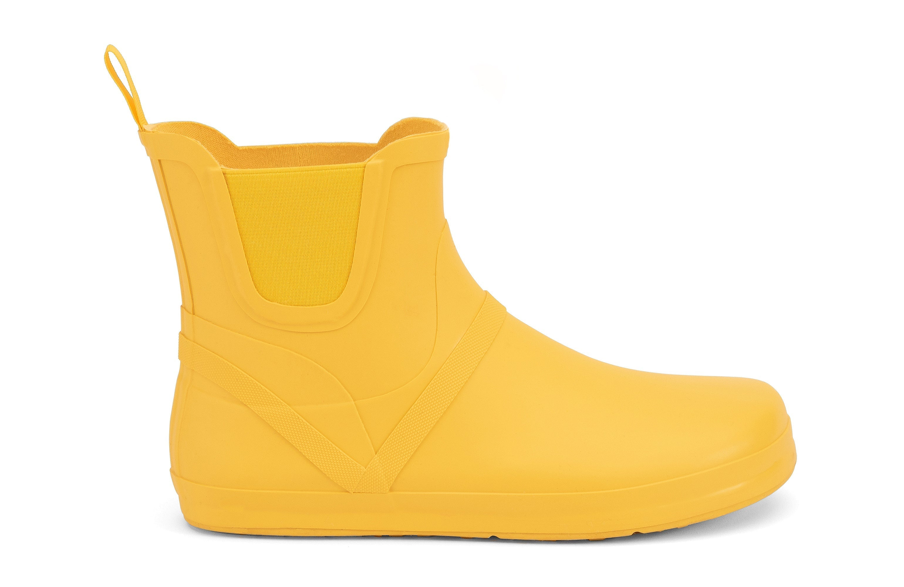 Xero Shoes Gracie barfods gummistøvler til kvinder i farven yellow, yderside