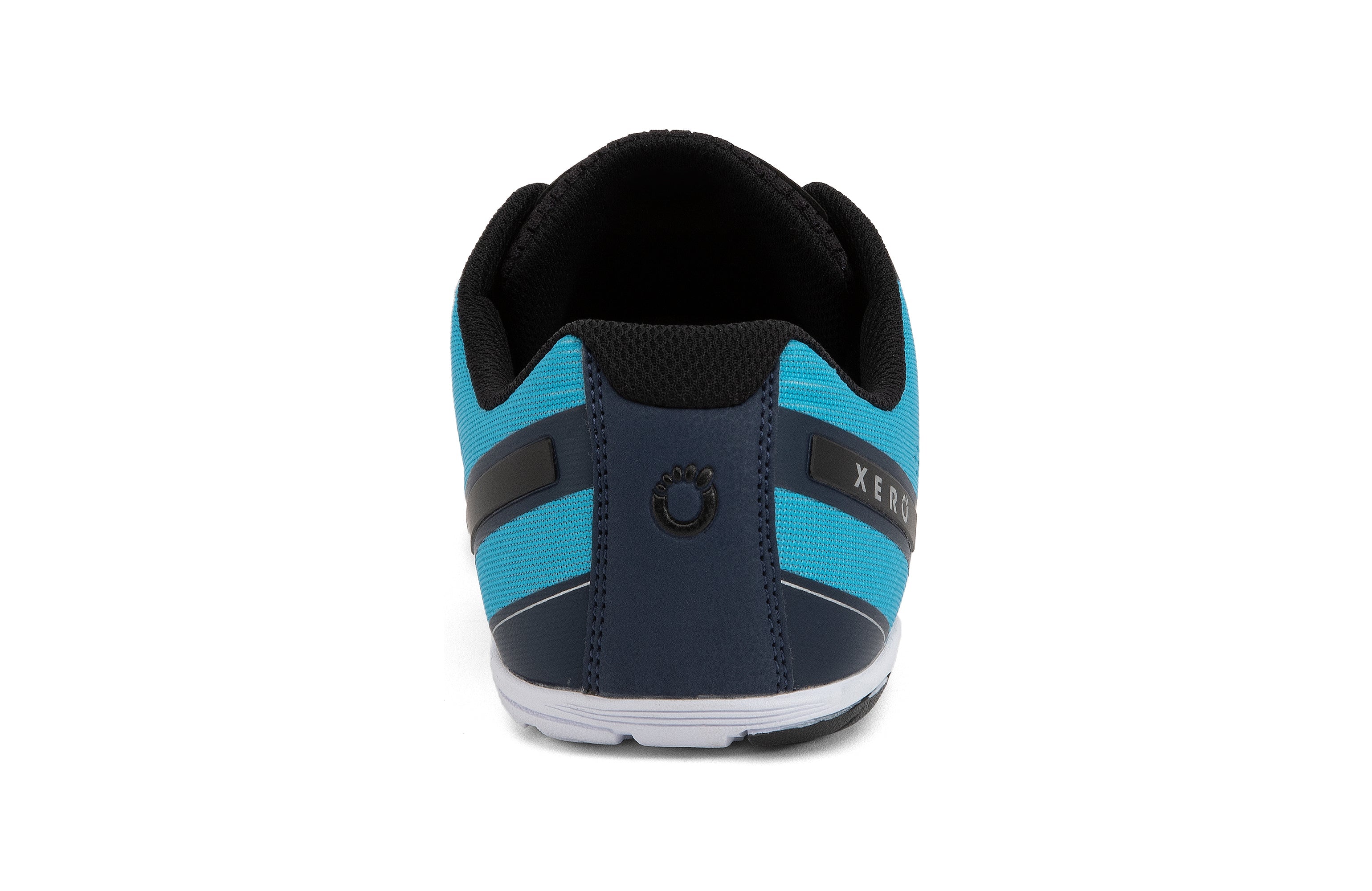 Xero Shoes HFS Mens barfods træningssko til mænd i farven navy/scuba blue, bagfra
