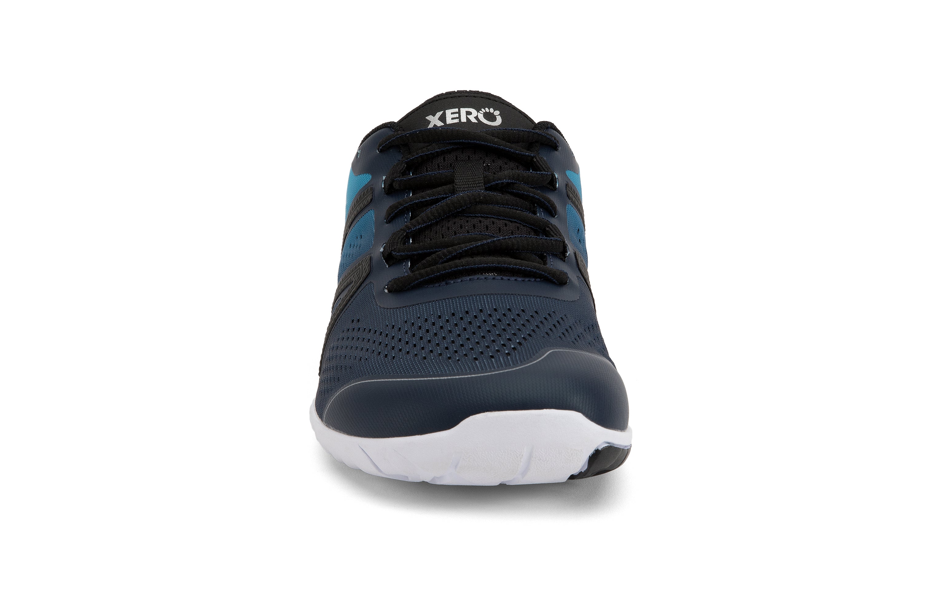 Xero Shoes HFS Mens barfods træningssko til mænd i farven navy/scuba blue, forfra